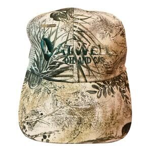 Game Guard Atwell Oil and Gas Trucker Hat Brown Tan Green Embroidered Cap